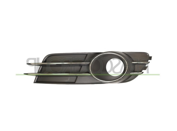 Grille droite pare-chocs avant noire + chrome AB [Fermée] Audi A6