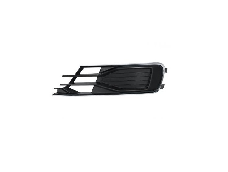 Grille gauche pare-chocs avant noire + chrome Audi A6