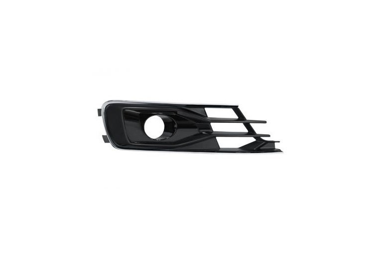 Grille droite pare-chocs avant noire + chrome AB Audi A6
