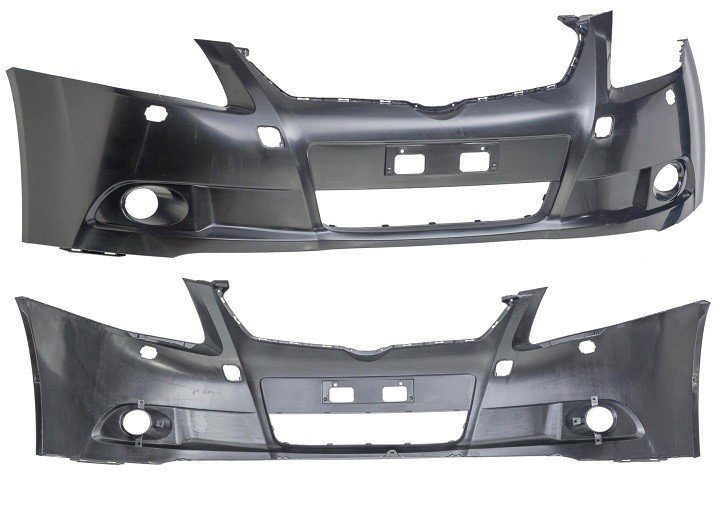 Pare-chocs avant noir Lave-phares Toyota Avensis
