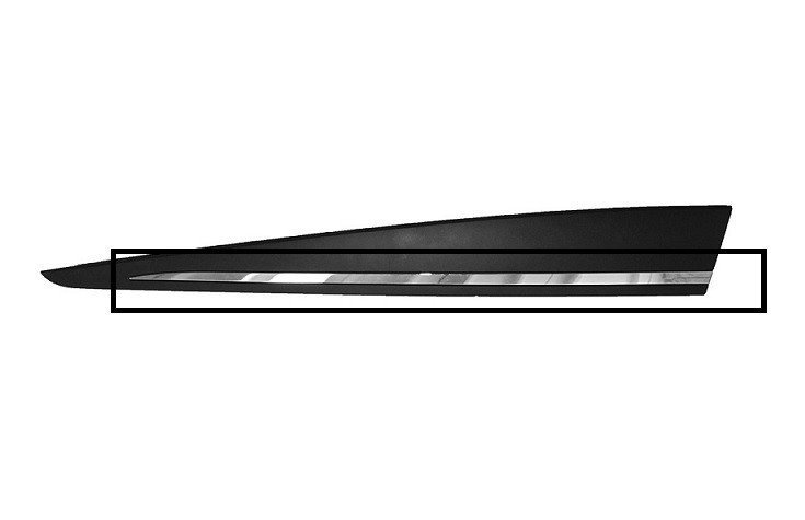 Enjoliveur moulure porte avant gauche chrome Renault Clio