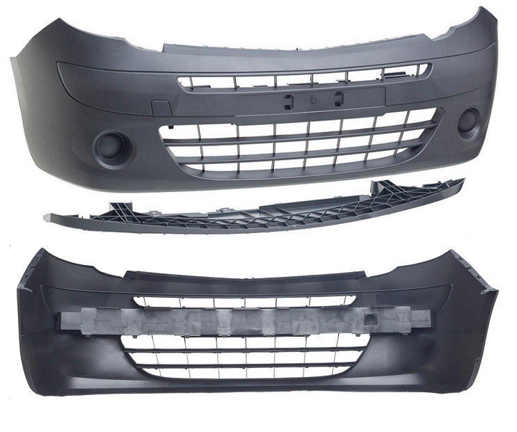 Pare-chocs avant noir Renault Kangoo
