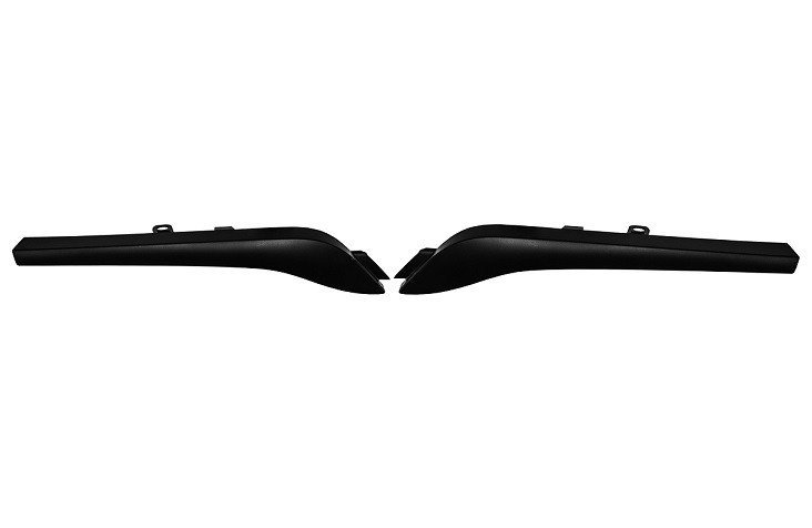Jeu moulures supérieures grille de calandre Noires Renault Kangoo