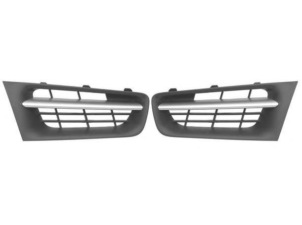 Jeu de grilles supérieures chromées pare-chocs avant Renault Megane