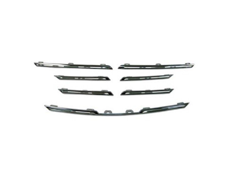 Jeu 7 enjoliveurs chromés grille de calandre Renault Megane