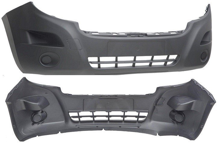 Pare-chocs avant noir Renault Master