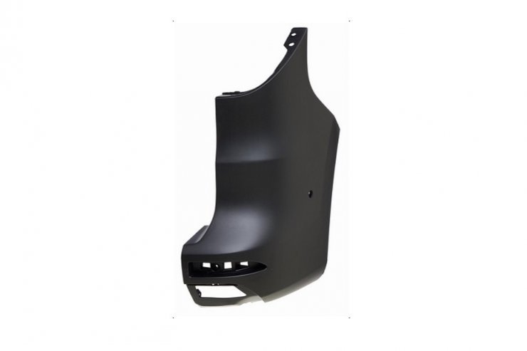 Crosse pare-chocs arrière droite noire 2ptes capteur Renault Kangoo
