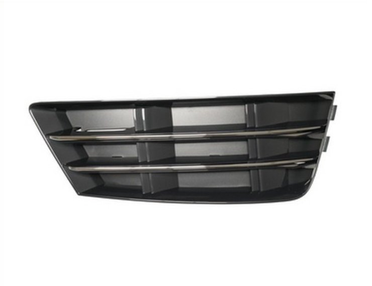 Grille de pare-chocs droite, noire, moulure chromée Audi A4