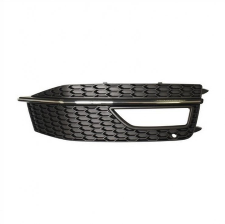 Grille de pare-chocs droite, noire, trous de antibrouillard (Mod. S4) Audi A4