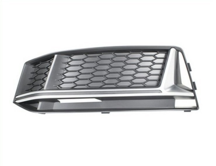 Grille gauche pare-chocs avant, moulure argentée (S-Line) Audi A4