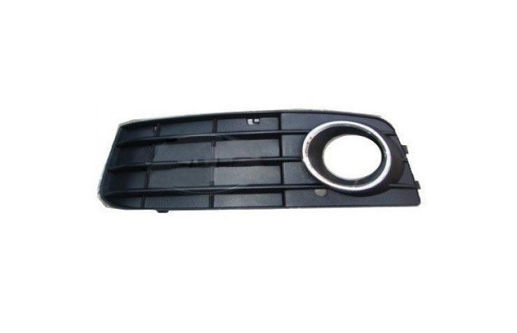 Grille inférieure parechocs avant gauche + chrome Audi A4
