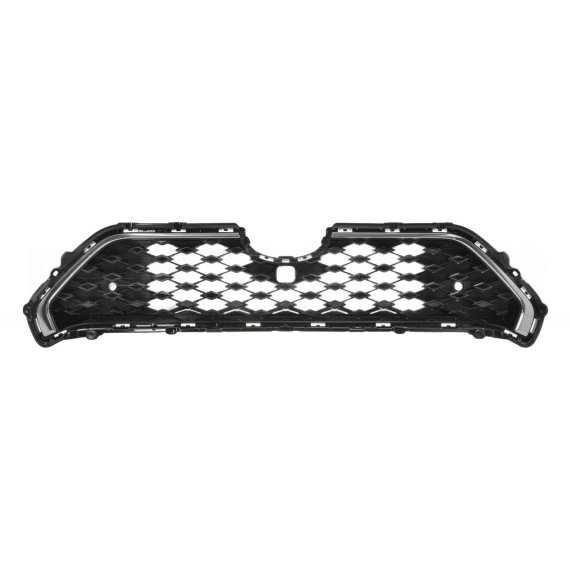 Grille noire, moulure chromée, avec trou pour caméra Toyota Rav 4