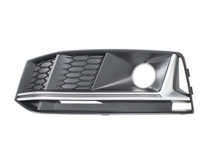 Grille pare-chocs avant gauche, feux antibrouillard, moulure argentée (S-Line) Audi A4