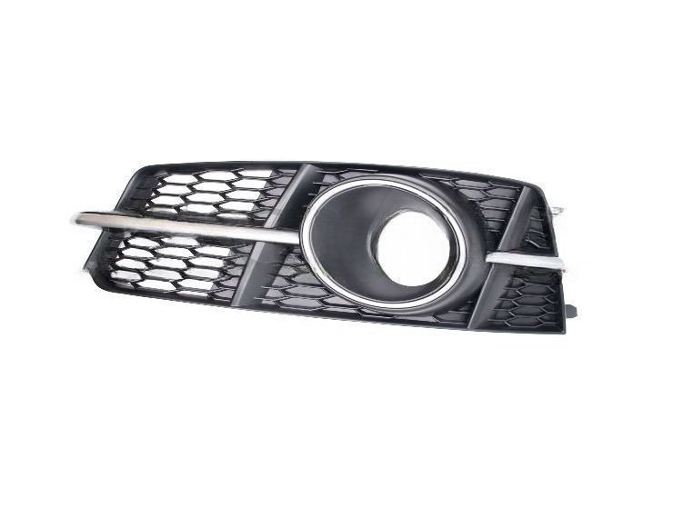 Grille pare-chocs avant gauche, noire, orifice regulateur vitesse (S-Line) Audi A6