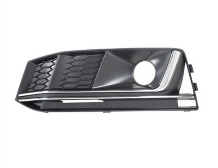 Grille pare-chocs gauche noire, feux antibrouillard, moulure chromée (S-Line) Audi A4