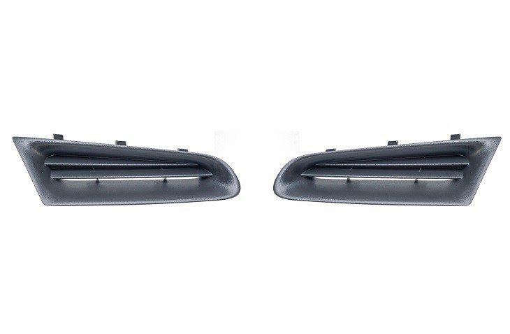 Jeu grilles de calandres noires Renault Clio