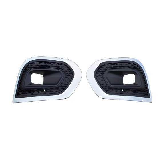 Kit de grilles de pare-chocs avant, moulure chromée, avec trous pour feux antibrouillards Renault Kadjar