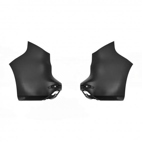 Kit embouts pare-chocs arrière, noir (2 pièces) Renault Kangoo