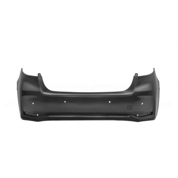 Pare-chocs arrière noir lisse avec 4 trous pour les capteurs, avec marquage intérieur pour park assist (Mod.Sedan) Toyota Corolla