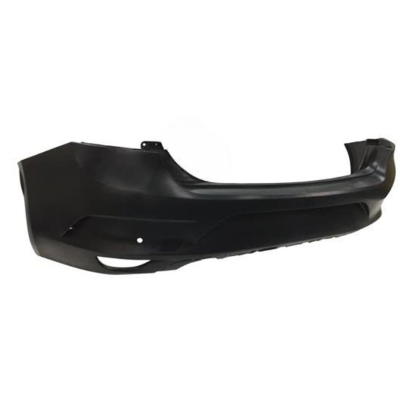 Pare-chocs arrière noir, avec 2 trous pour capteurs (4 portes) Renault Megane
