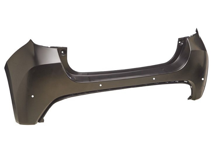 Pare-chocs arrière, noir, avec 4 trous pour capteurs (5 portes) Toyota Yaris